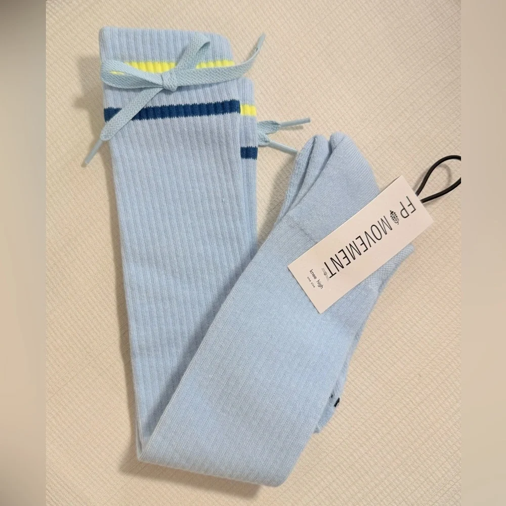 FP Movement by Free People Sky Blue Knee-High Socks